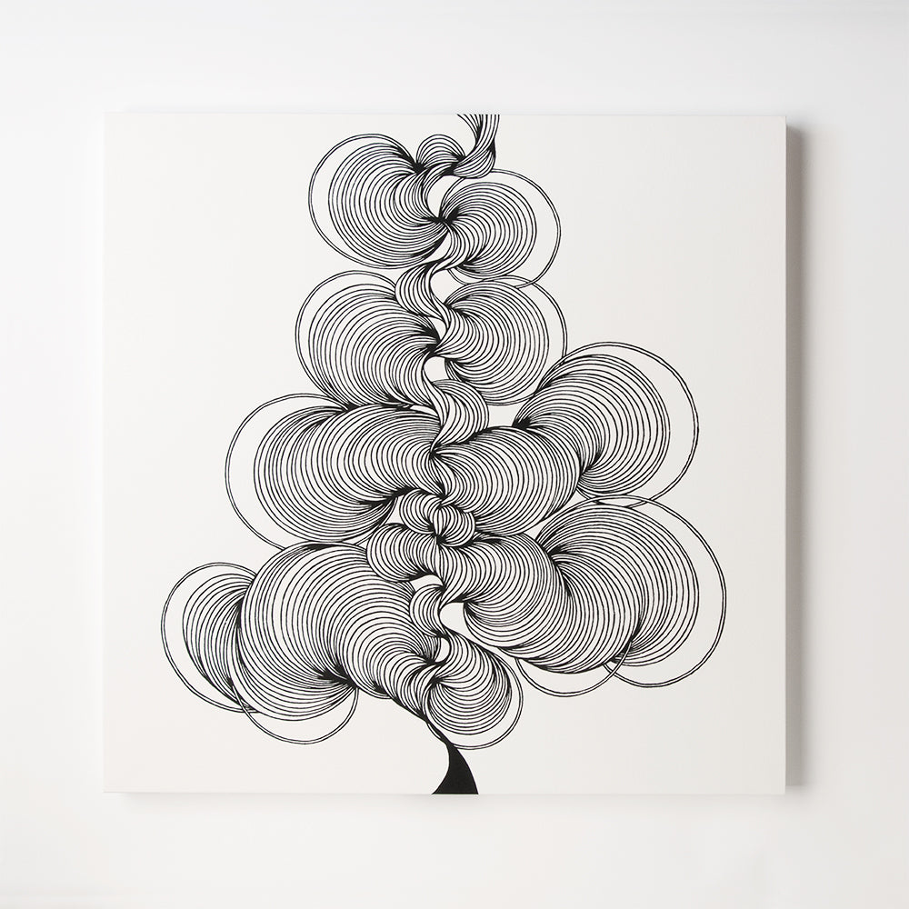 KenziSaitouによる和紙に墨によるドローイング作品 ドローイング