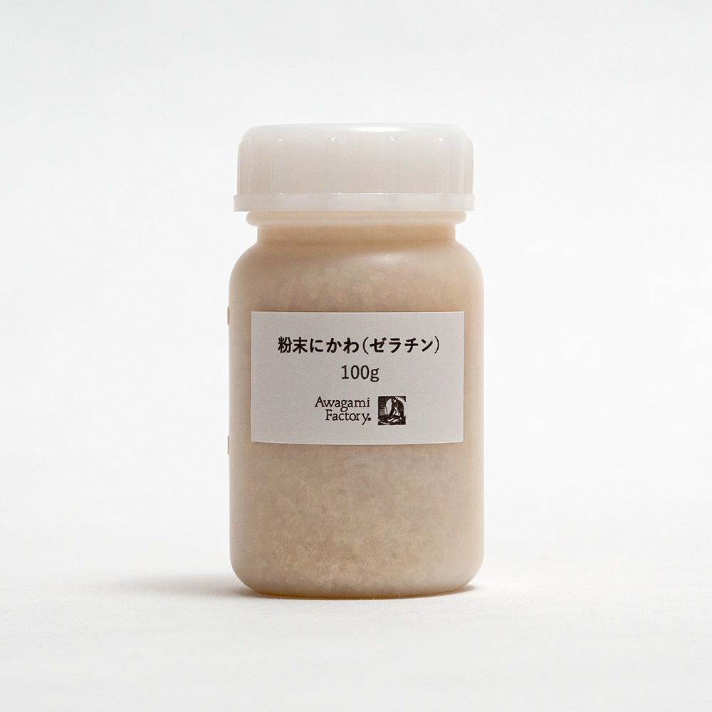 ぬん(7月中旬に出品削除します) 粉末にかわ(ゼラチン)100g | アワガミファクトリー オンライン