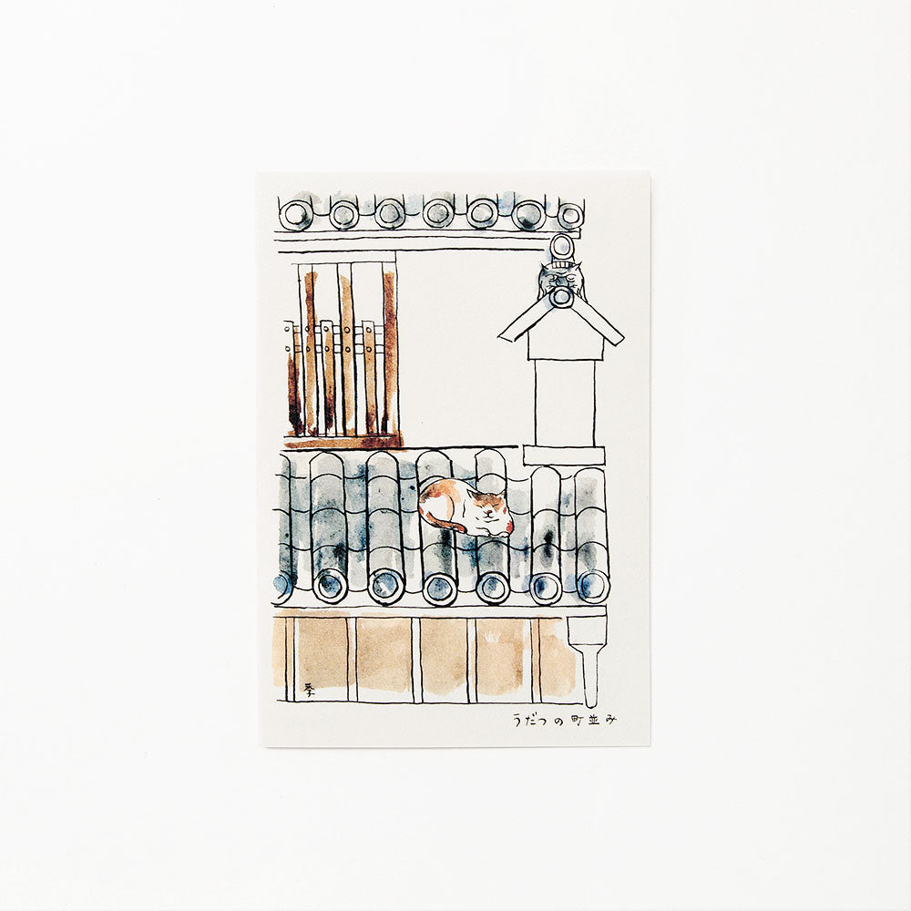 徳島観光絵葉書 うだつの街並み1 | アワガミファクトリー