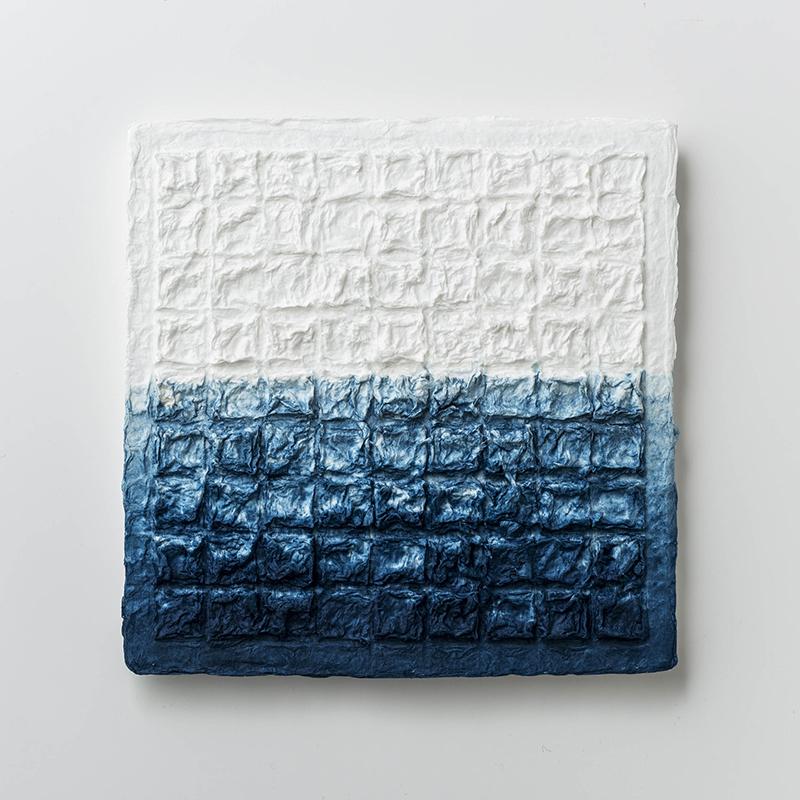 モザイクアートパネル +藍染めぼかし ＊ご注文後1〜2週間で納品予定