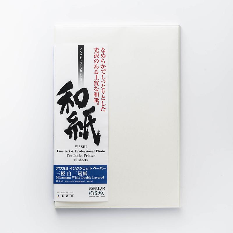IJ-0237 三椏 白 二層紙 A3ノビサイズ | アワガミファクトリー