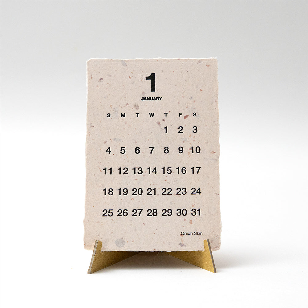手漉き葉書カレンダー2026