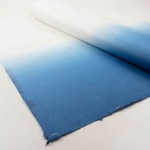 画像をギャラリービューアに読み込む, 藍染め和紙 グラデーション 平版 横 ＊在庫切れの場合1〜2週間程で納品
