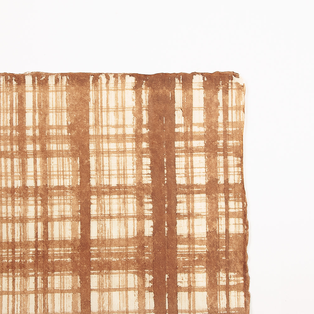 ハタノワタル 柿渋染め和紙テーブル（小） ハタノワタル 柿渋染め和紙