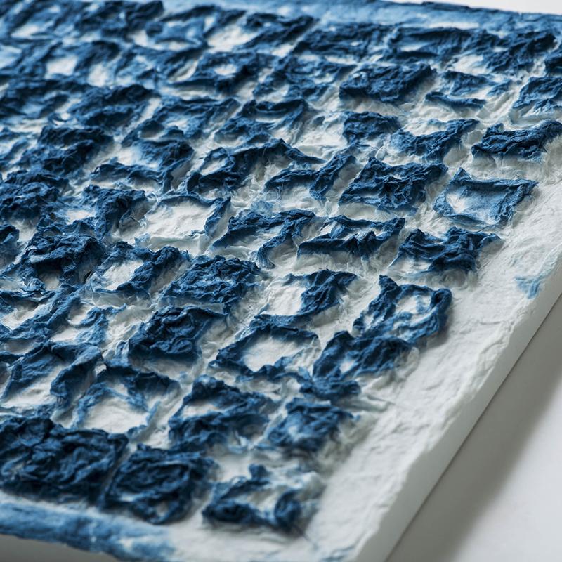 モザイクアートパネル +藍表面染め ＊ご注文後1〜2週間で納品予定